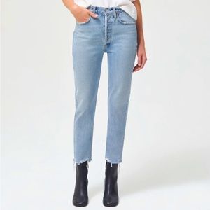 Agolde Riley High-Rise Crop Jeans Size 27. $188 Great Condition!